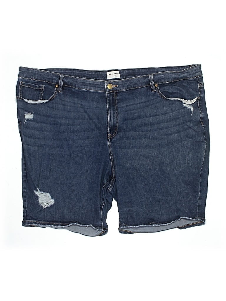 Pre-owned Lane Bryant Denim Shorts In Blue