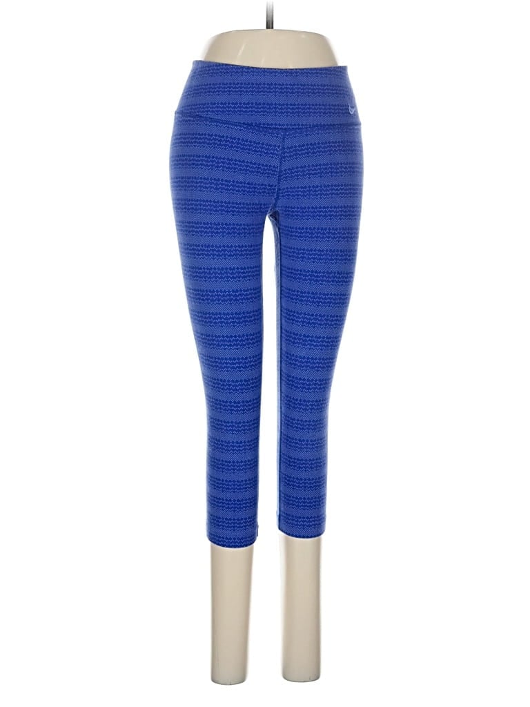 Pre-owned Nike Leggings In Blue