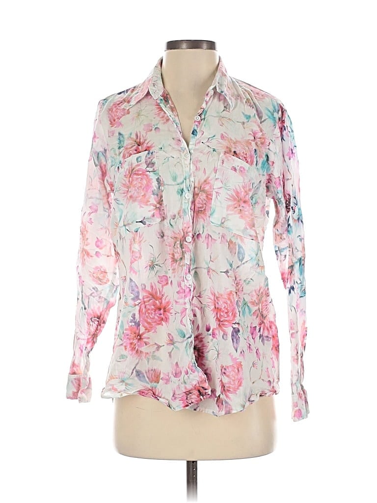 Pre-owned The Nu Vintage 3/4 Sleeve Blouse In Pink