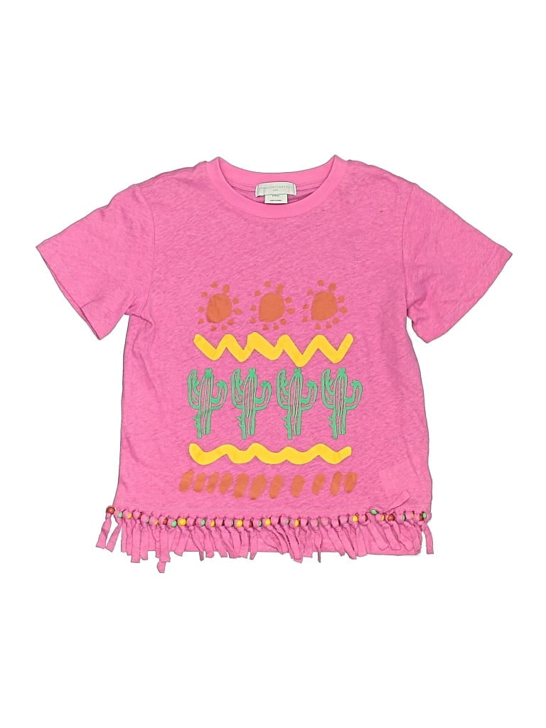 Pre-owned Stella Mccartney Kids'  Short Sleeve T-shirt In Pink