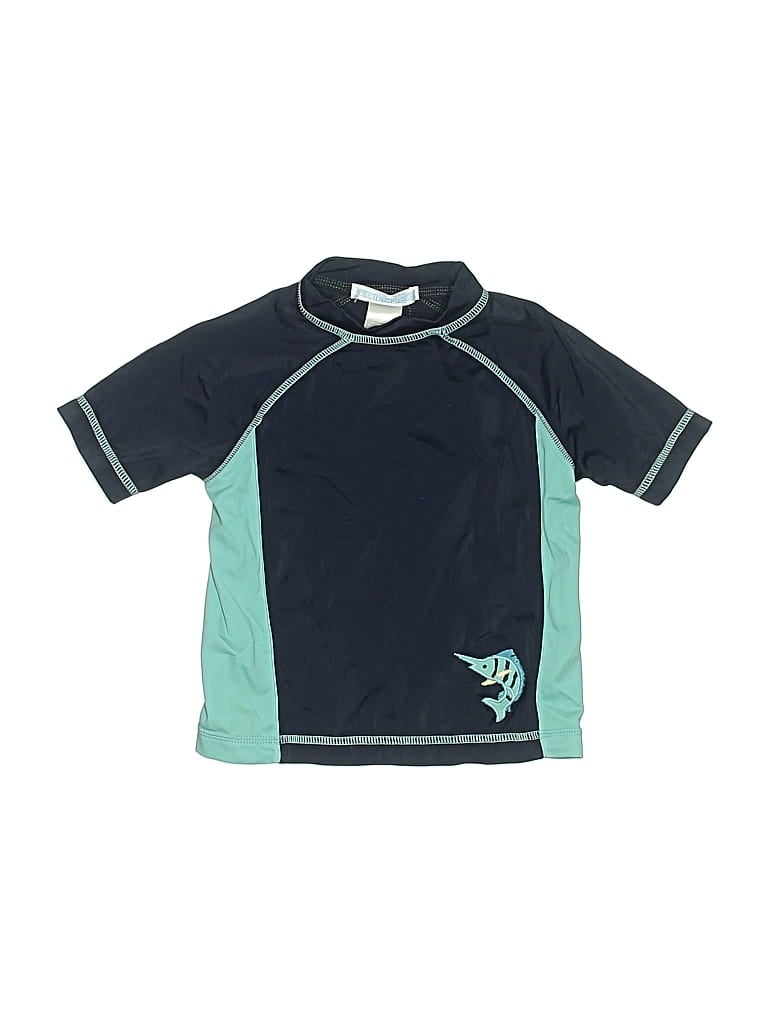 Pre-owned Janie And Jack Babies' Rash Guard In Blue