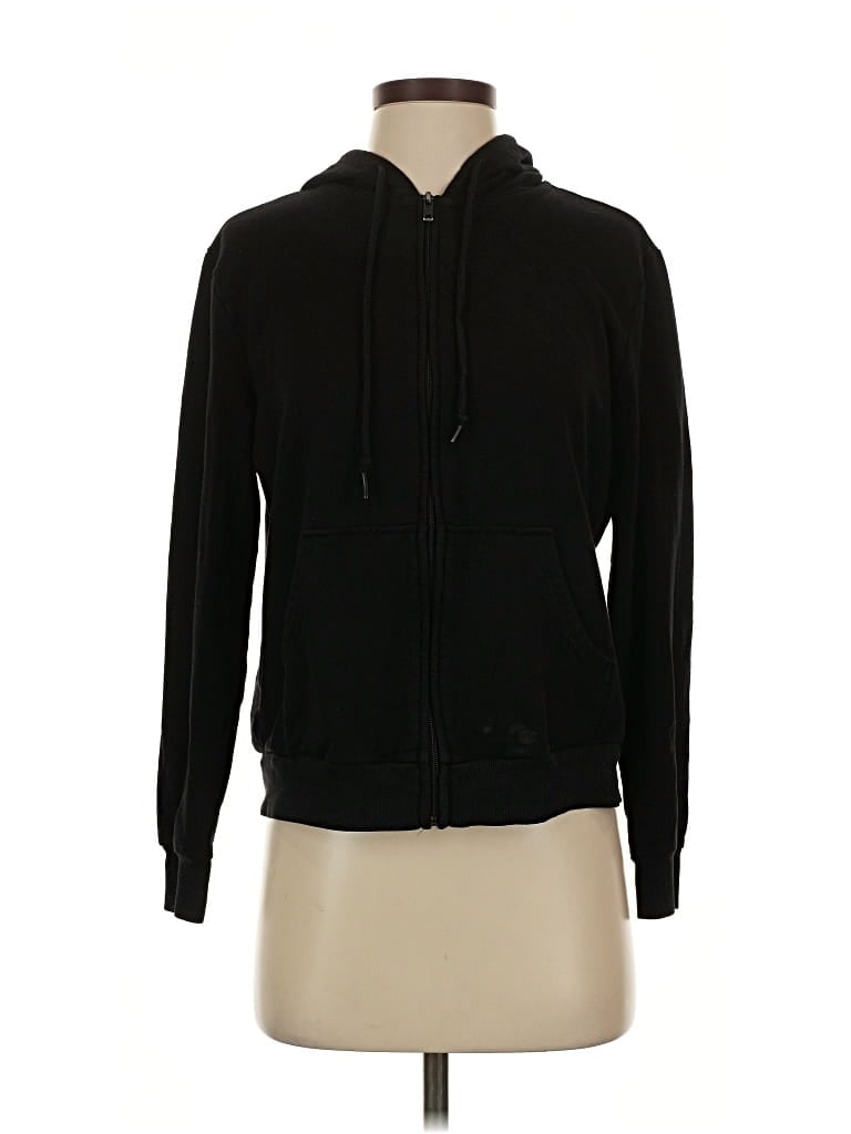 Pre-owned Eddie Bauer Zip Up Hoodie In Black