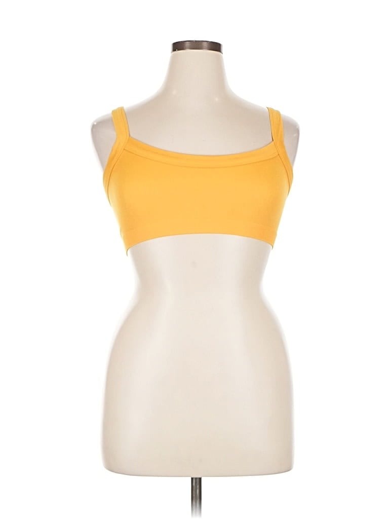 Pre-owned Out From Under Sleeveless Top Yellow Sweetheart Neckline Tops