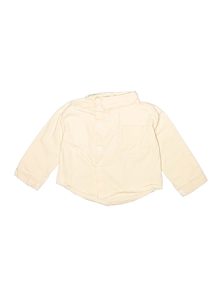 Pre-owned Unbranded Babies' Long Sleeve Button Down Shirt In Pink