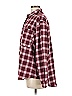 SO 100% Cotton Plaid Burgundy Long Sleeve Button-Down Shirt Size M - photo 5