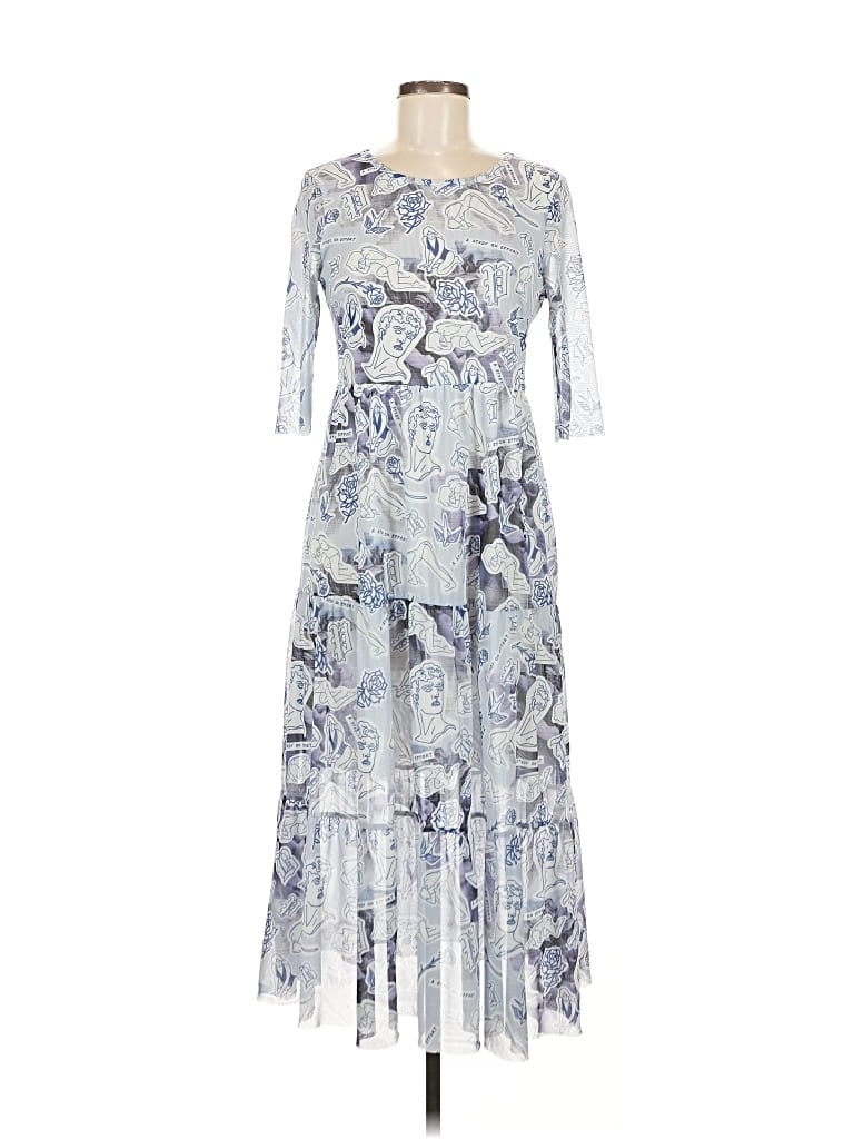 Pre-owned Baum Und Pferdgarten Casual Dress In Blue