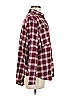 SO 100% Cotton Plaid Burgundy Long Sleeve Button-Down Shirt Size M - photo 4