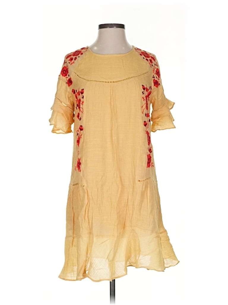 Pre-owned Altar'd State Casual Dress In Yellow