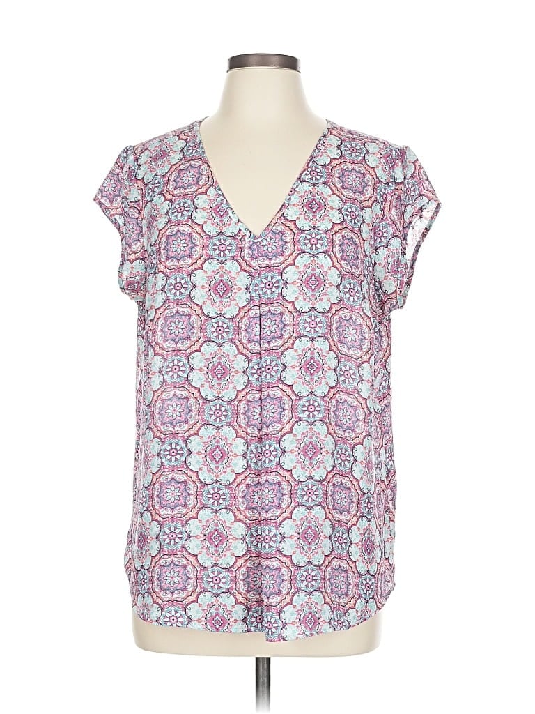 Pre-owned Dr2 Short Sleeve Blouse In Pink