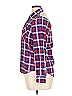My Michelle Plaid Red Long Sleeve Button-Down Shirt Size L - photo 5
