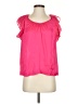 Express Design Studio 100% Polyester Pink Short Sleeve Blouse Size XS - photo 1
