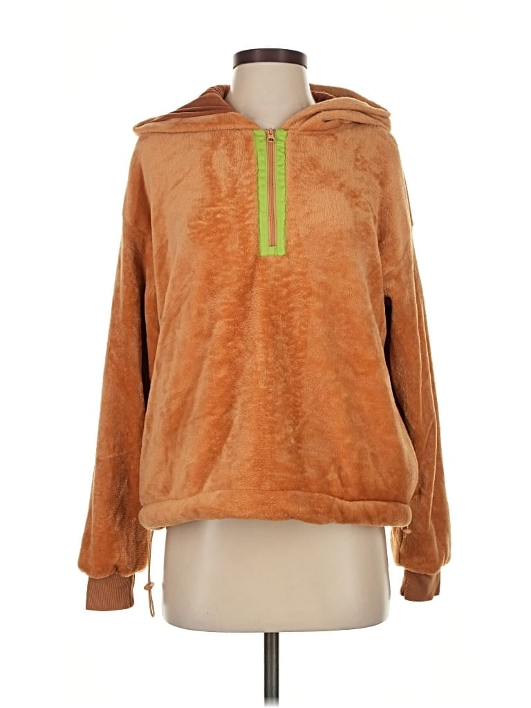 Pre-owned Sunday In Brooklyn Fleece Jacket In Orange