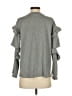 Aqua Gray Long Sleeve Top Size XS - photo 2