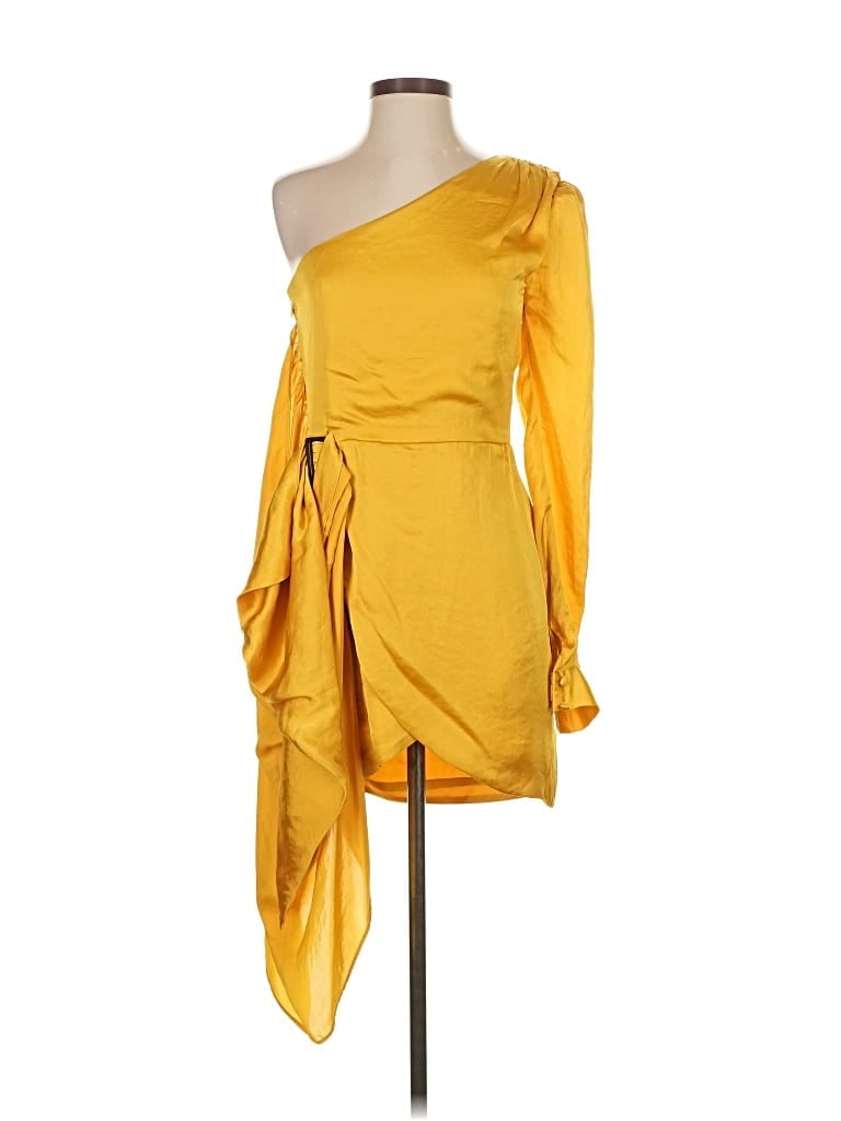 Pre-owned Lovers & Friends Cocktail Dress In Yellow