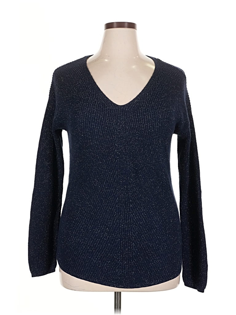 Pre-owned A.n.a. A New Approach Pullover Sweater In Blue