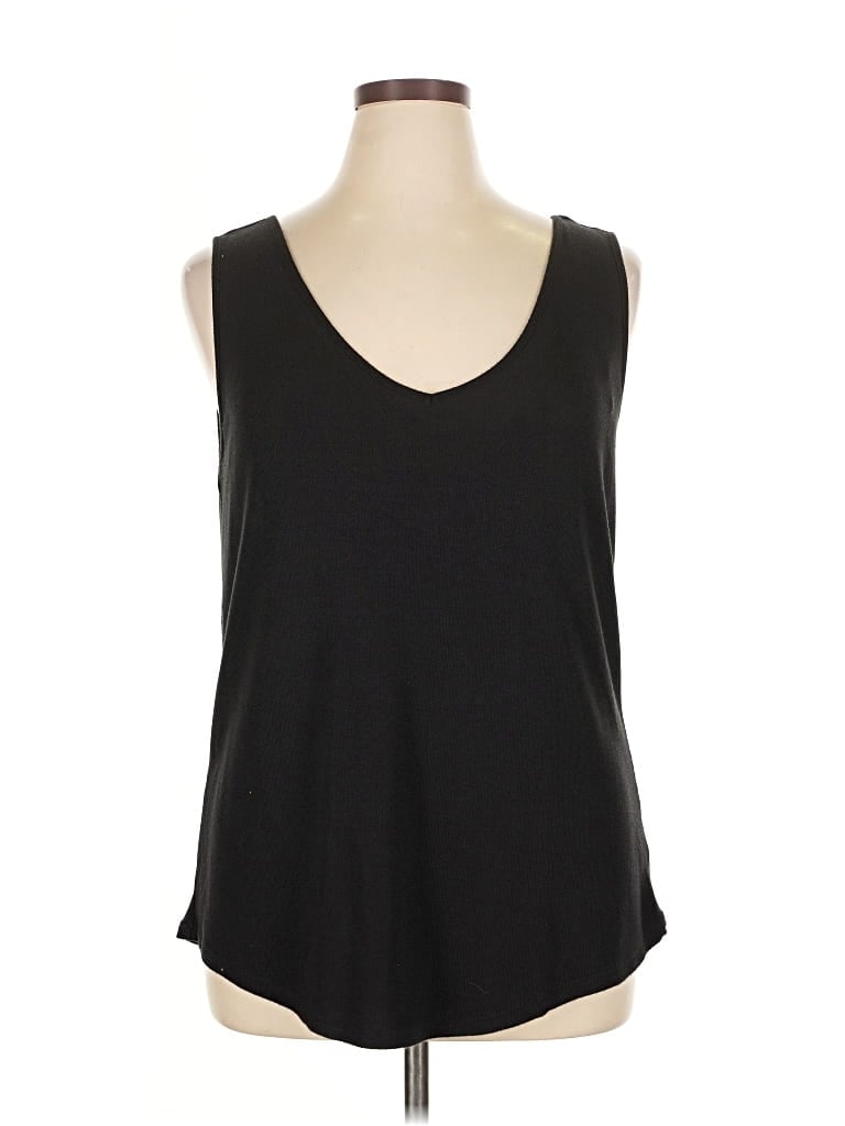 Pre-owned H By Halston Tank Top Black Strapless Neckline Tops