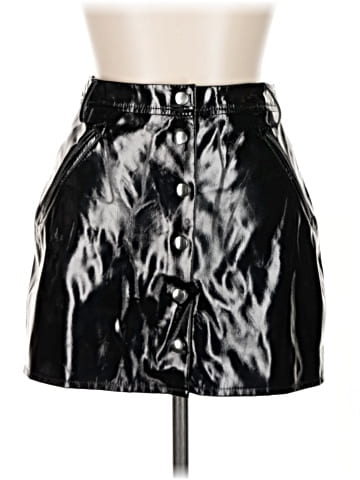 Bershka Faux Leather Skirt (view 1)