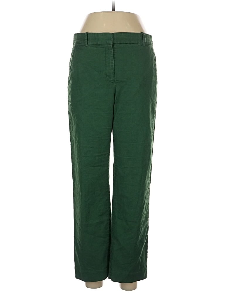 Pre-owned J.crew Factory Store Linen Pants In Green