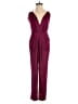 Lovers + Friends 100% Polyester Solid Burgundy Jumpsuit Size XS - photo 1