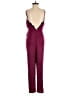 Lovers + Friends 100% Polyester Solid Burgundy Jumpsuit Size XS - photo 2