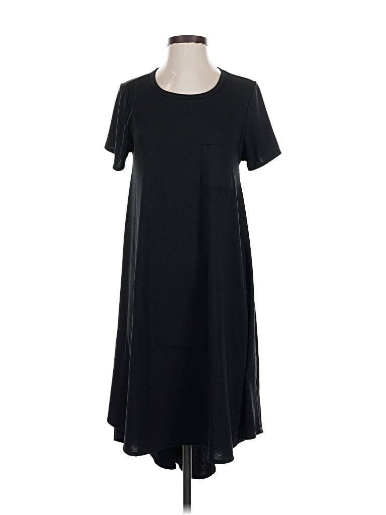 Pre-owned Lularoe Casual Dress In Black