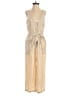 Old Navy 100% Tencel Metallic Tan Ivory Jumpsuit Size XS - photo 1
