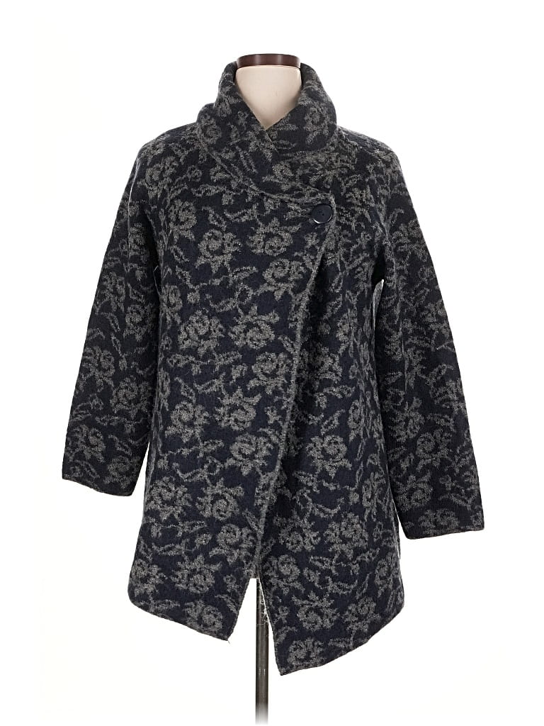 Pre-owned Ellen Tracy Cardigan Sweater In Gray