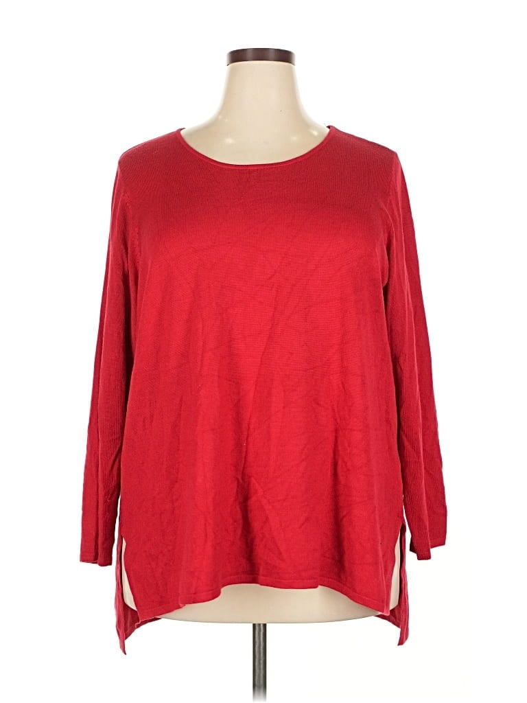 Pre-owned T Tahari Pullover Sweater In Red