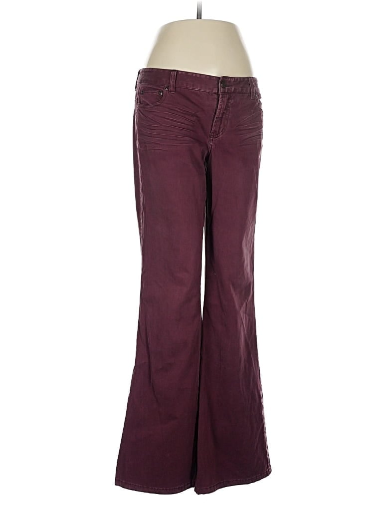 Pre-owned Express Jeans In Burgundy