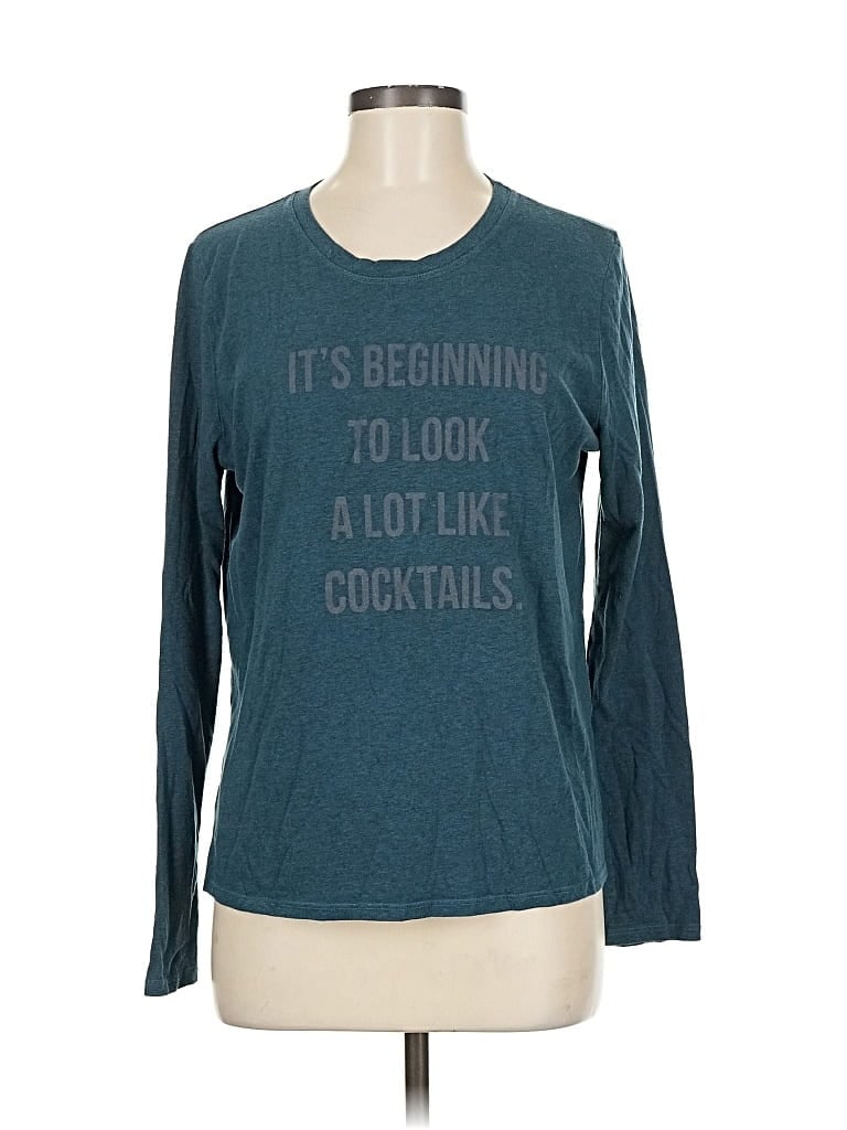 Pre-owned Good Hyouman Long Sleeve T-shirt In Blue