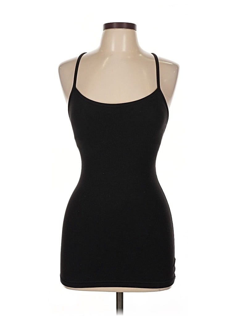 Pre-owned Lululemon Athletica Tank Top Black Halter Neckline Tops