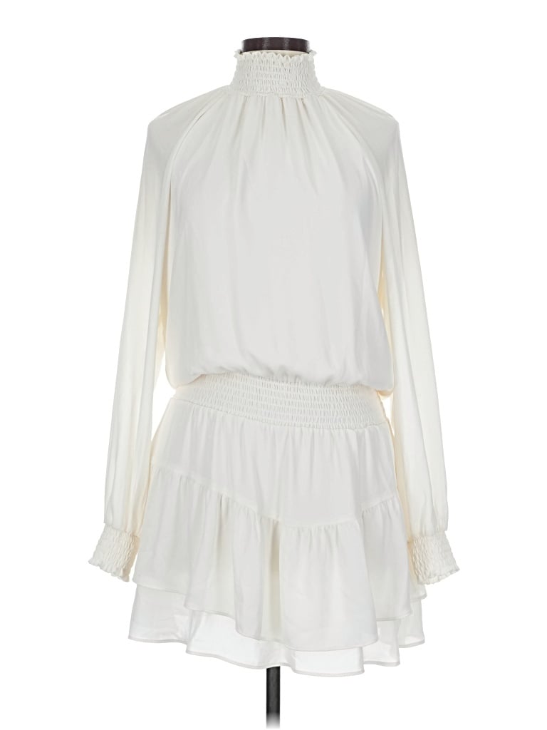 Pre-owned Krisa Casual Dress In White