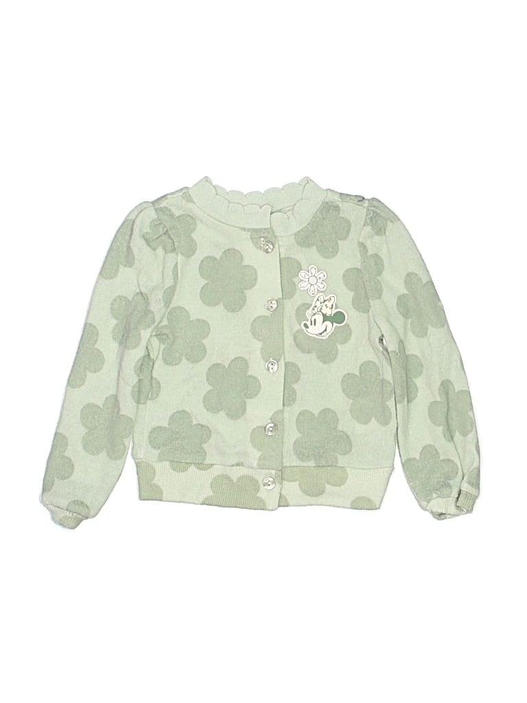 Pre-owned Disney Kids' Cardigan Sweater In Green