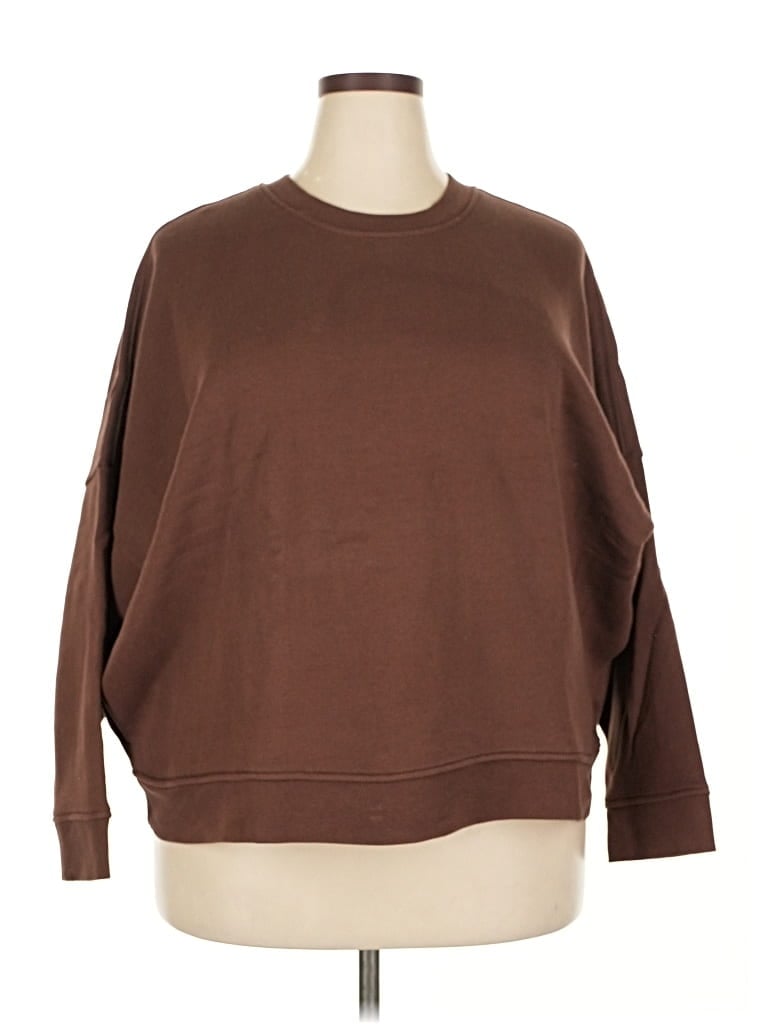 Pre-owned Mwl By Madewell Sweatshirt In Brown