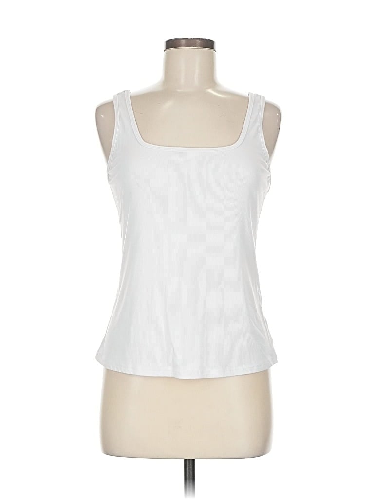 Pre-owned Unbranded Tank Top White Strapless Neckline Tops