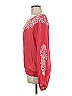 Leifnotes 100% Viscose Red Long Sleeve Blouse Size 8 - photo 5
