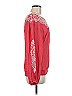 Leifnotes 100% Viscose Red Long Sleeve Blouse Size 8 - photo 4