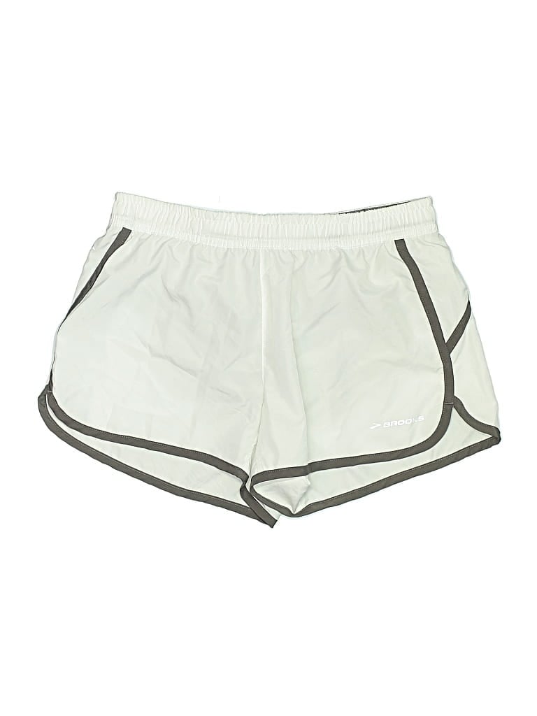 Pre-owned Brooks Athletic Shorts In White