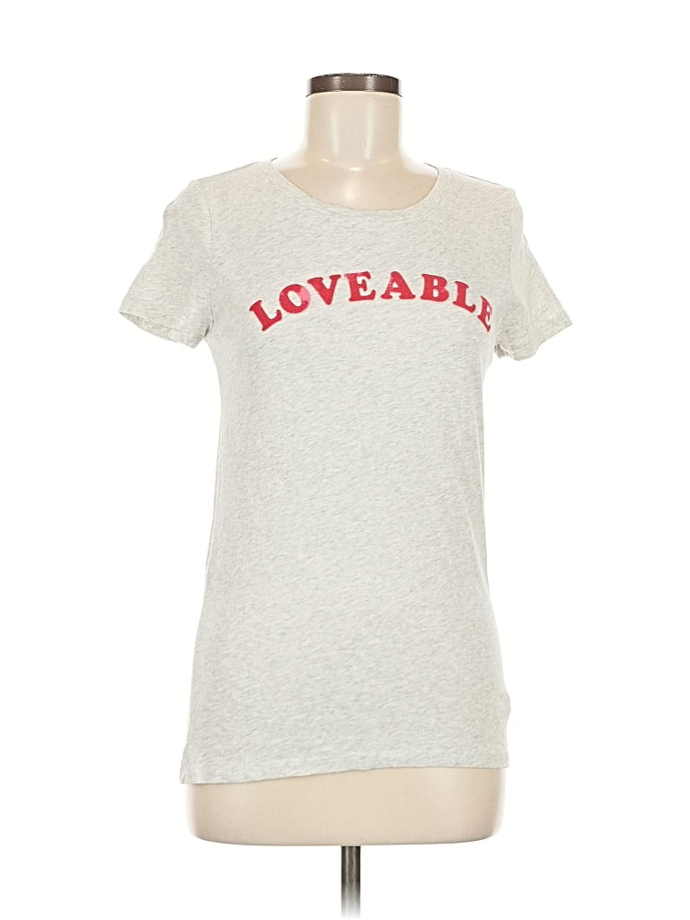 Pre-owned Gap Short Sleeve T-shirt In Gray