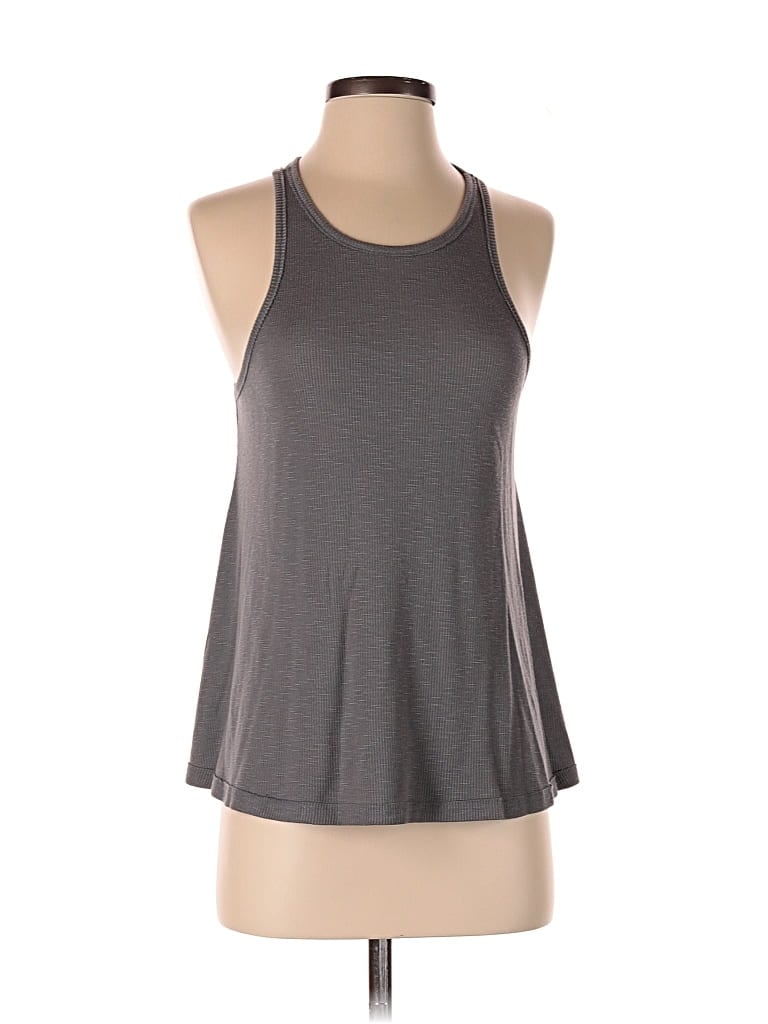 Pre-owned Free People Tank Top Gray Halter Neckline Tops