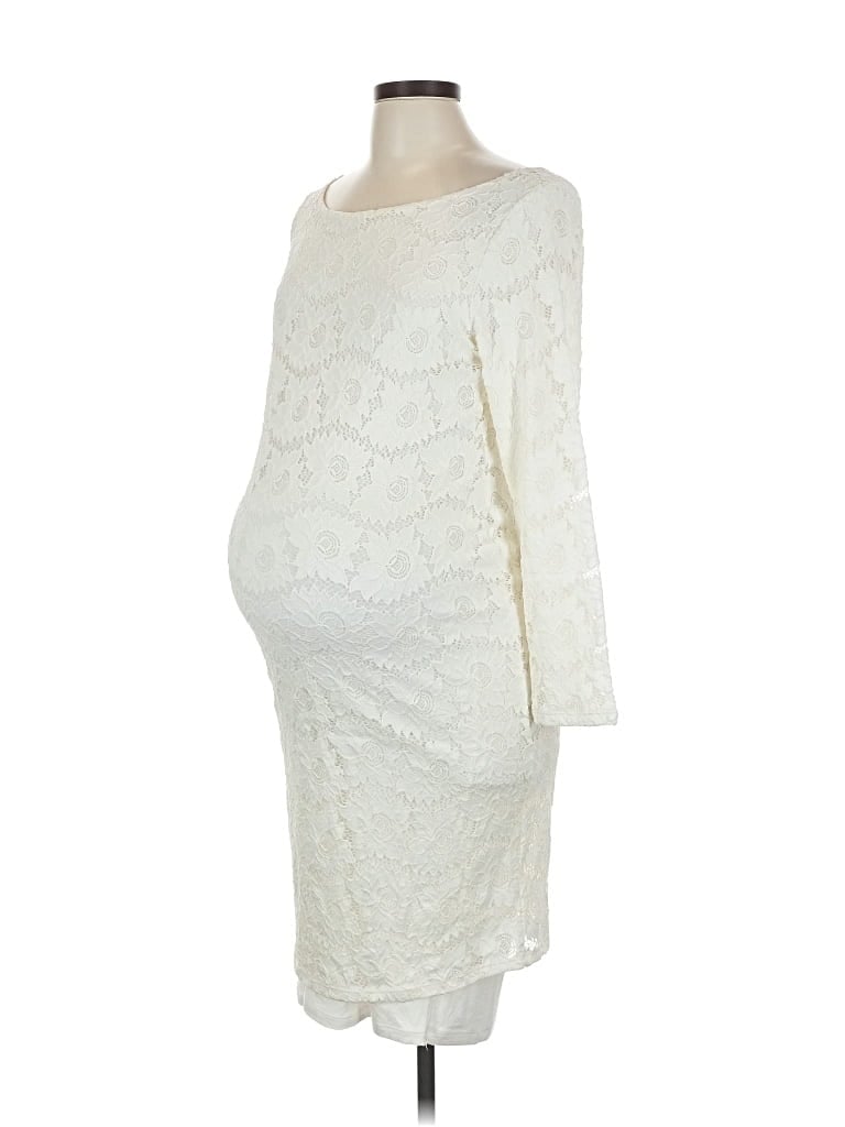 Pre-owned Ingrid & Isabel Cocktail Dress In White
