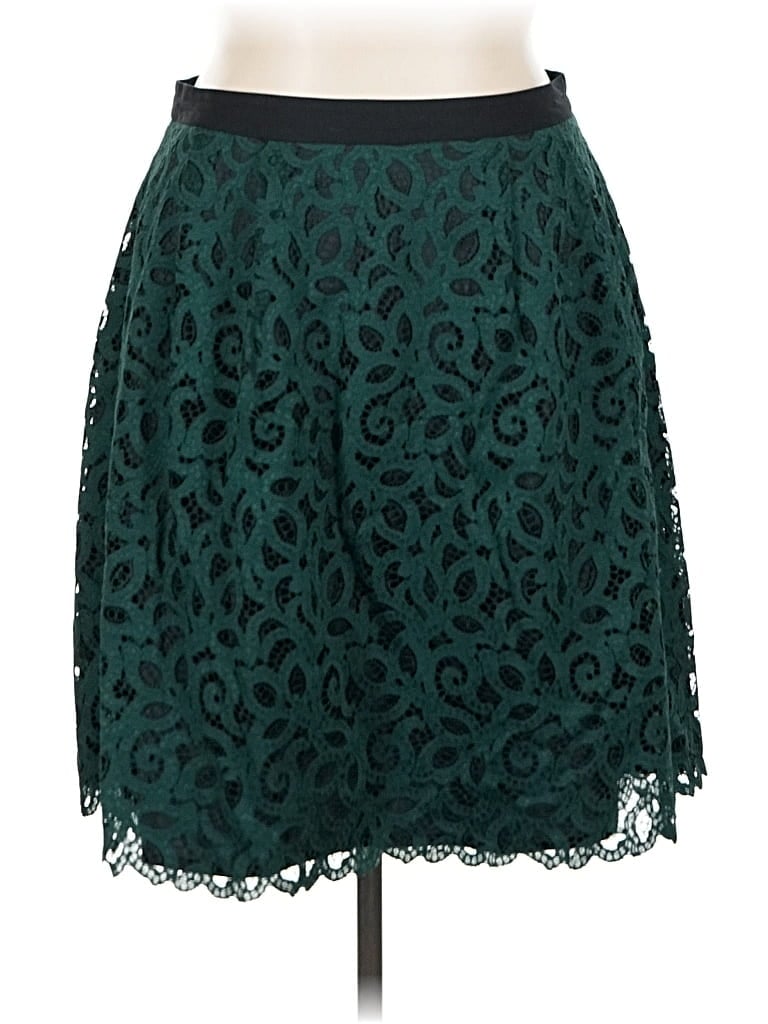 Pre-owned Lands' End Formal Skirt In Blue