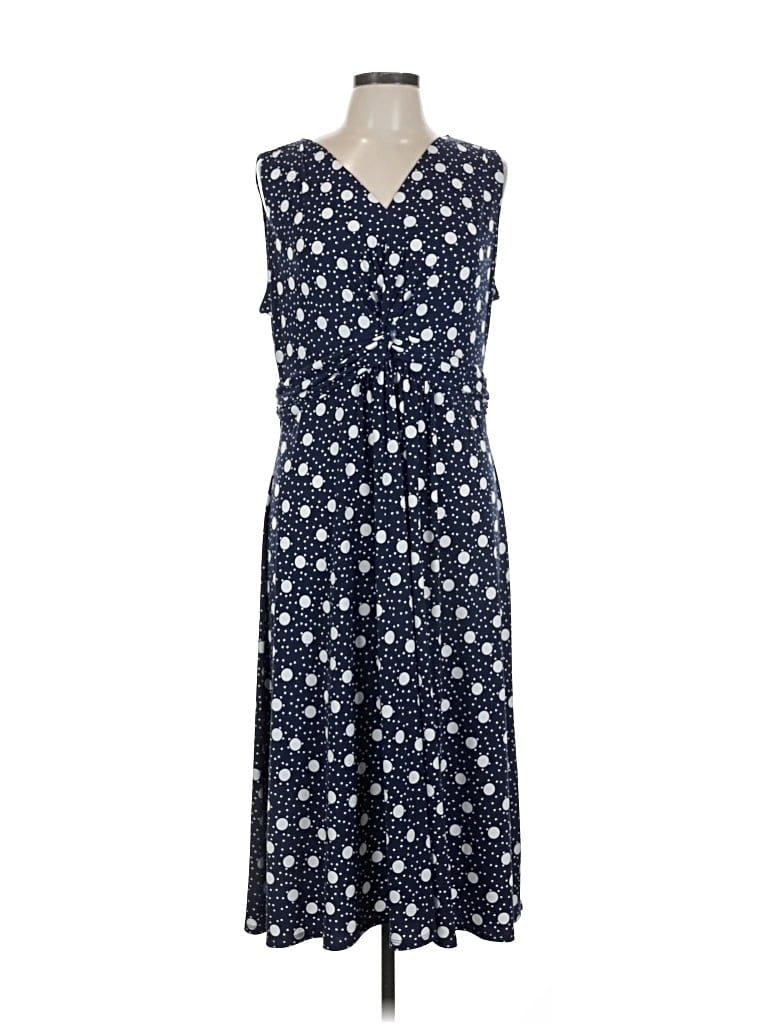 Pre-owned Croft & Barrow Casual Dress In Blue