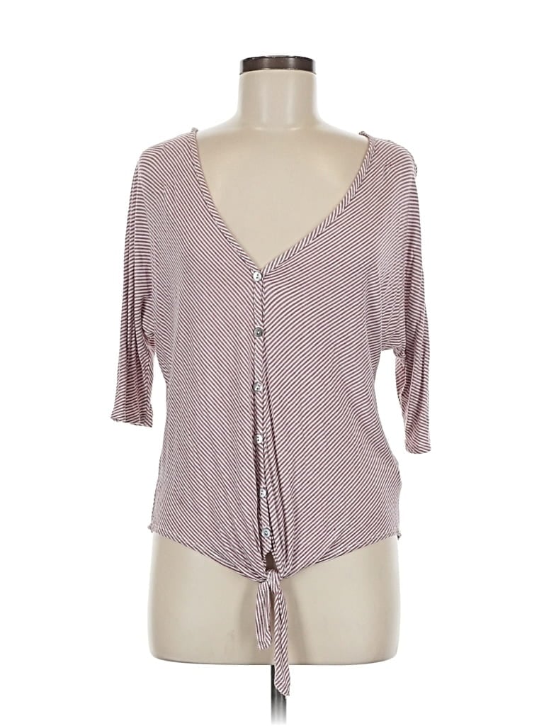 Pre-owned Green Envelope 3/4 Sleeve T-shirt In Pink