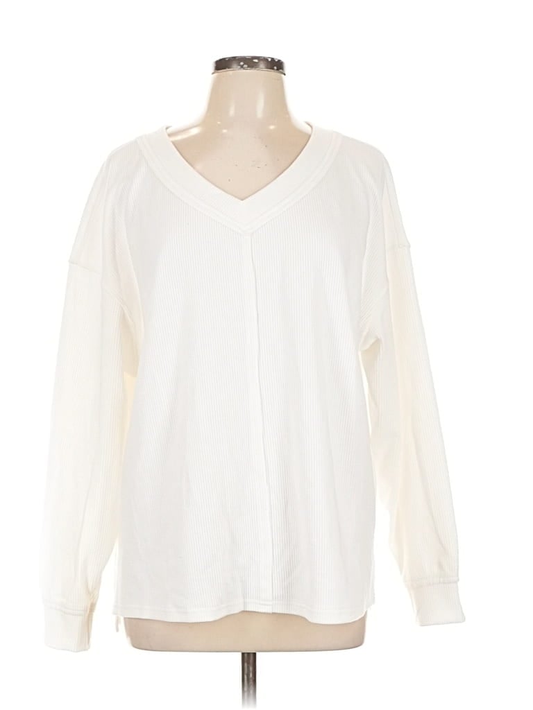 Anrabess Long Sleeve T-shirt In White