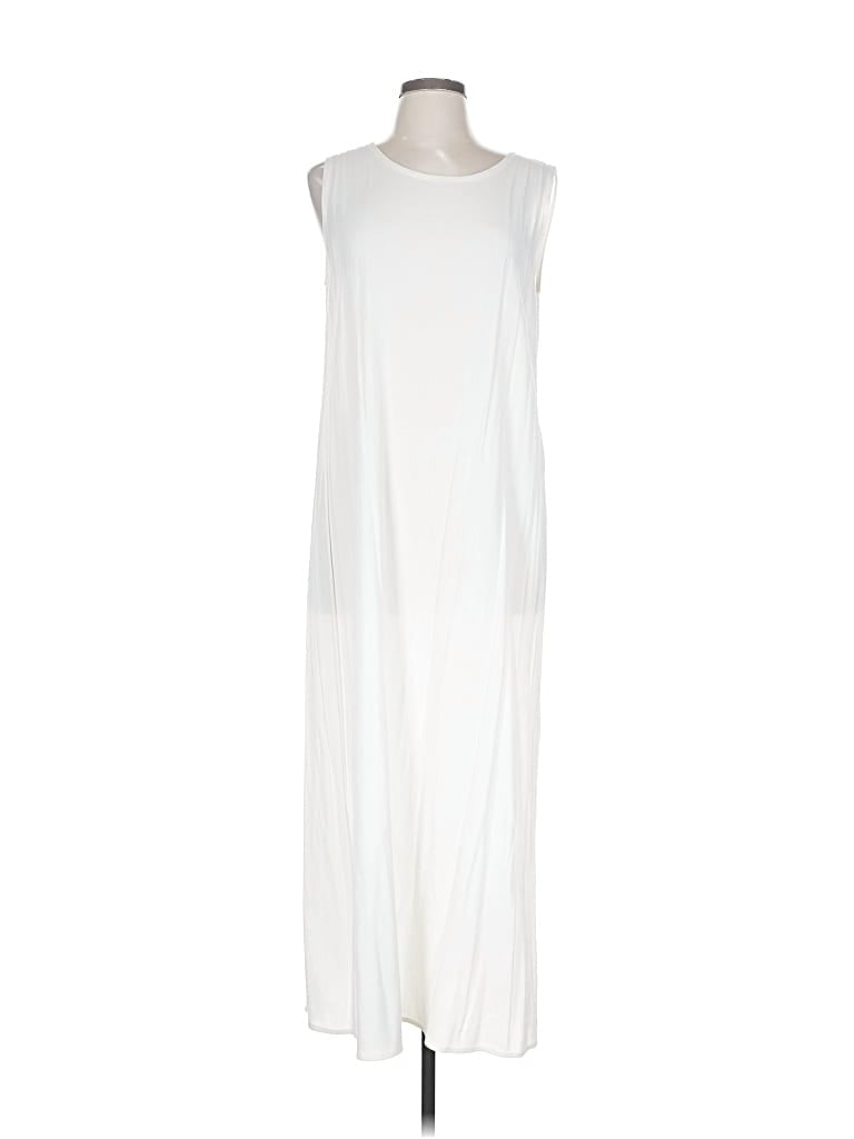 Pre-owned Kathie Lee Casual Dress In White