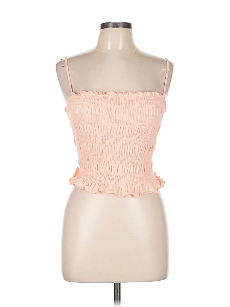 Pre-owned Bcbgeneration Tank Top Pink Strapless Neckline Tops