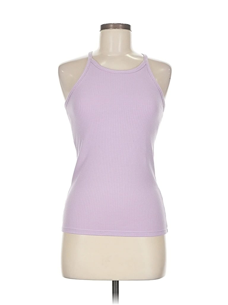 Pre-owned Klassy Network Tank Top Purple Halter Neckline Tops