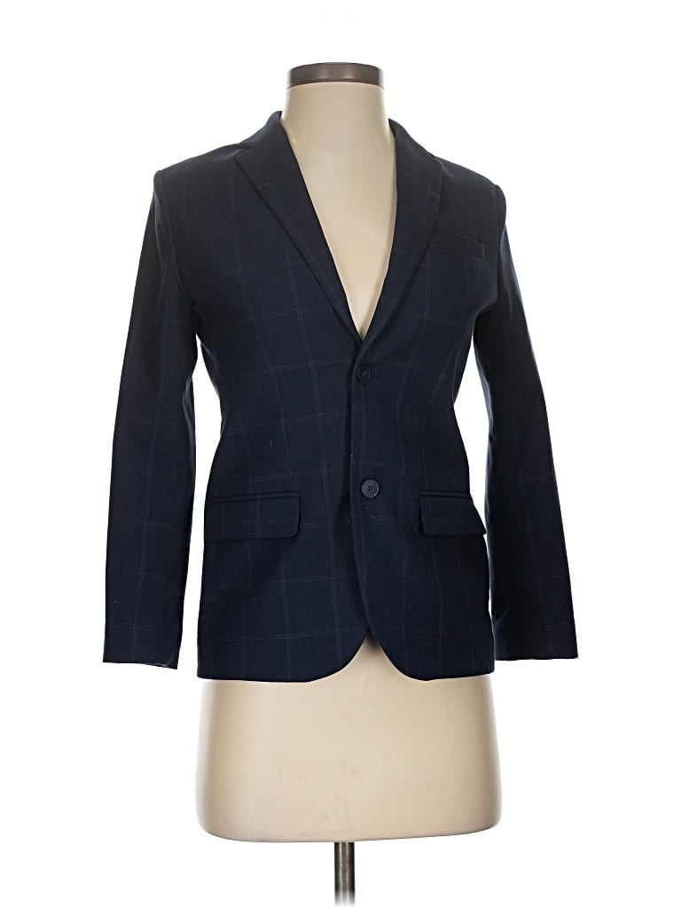 Pre-owned Zara Blazer Jacket In Blue