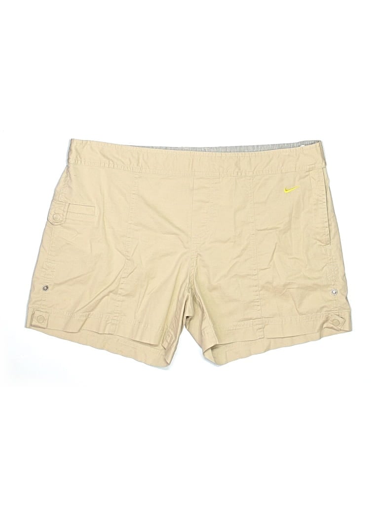 Pre-owned Nike Khaki Shorts In Gold